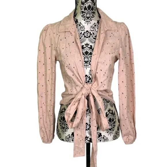 NWT Madison Young Eyelet Blouse Top - Picture 1 of 10